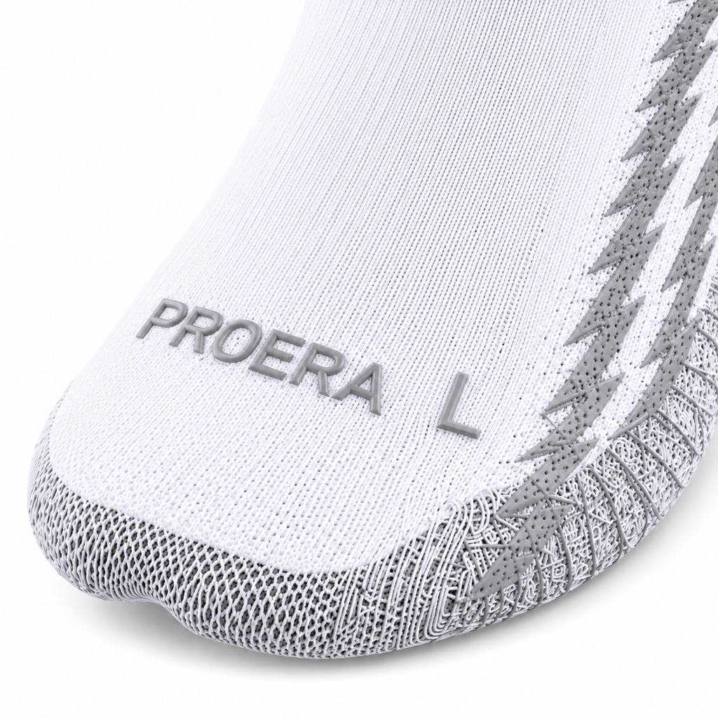 ⚡ PROERA Velocity Elite 2.0 Football Grip Socks – White/Grey. COMING SOON ⚡