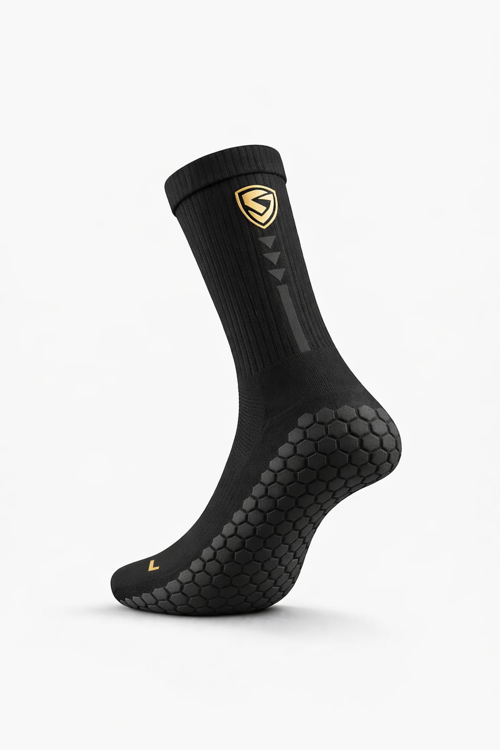 PROERA Premium Grip Socks – 3 Pack⚫ Stealth Limited Edition Built for Serious Players