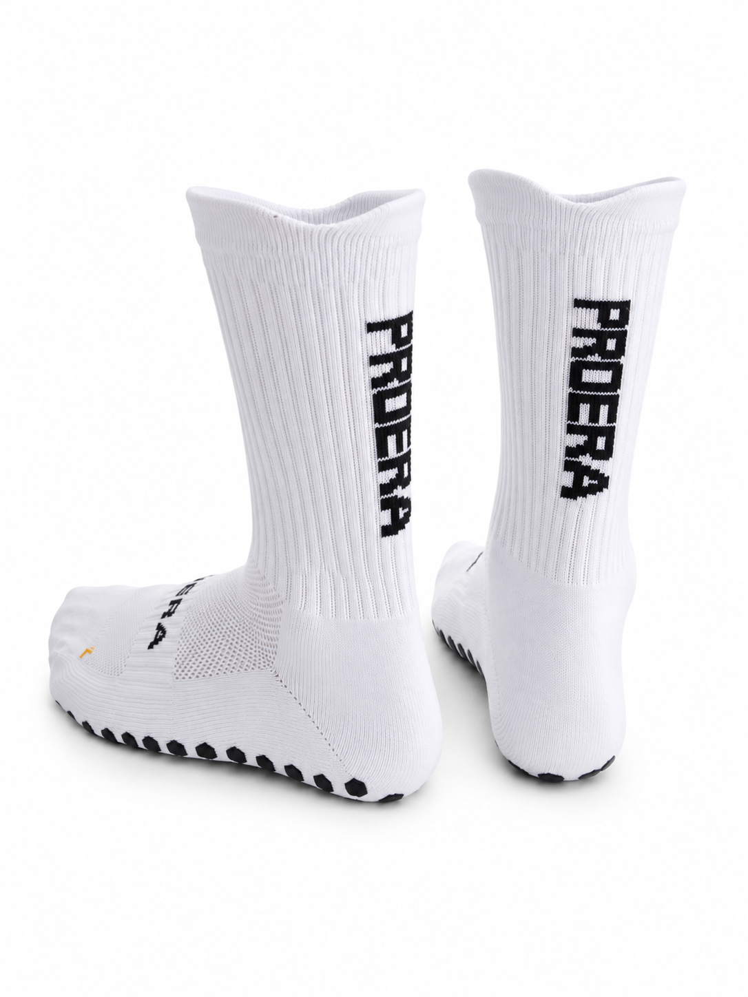 PROERA® PHANTOM Grip Socks – White / Black – 3 Pack⚡